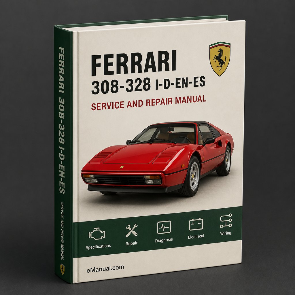 FERRARI 308-328 Service Repair Manual I-D-EN-ES
