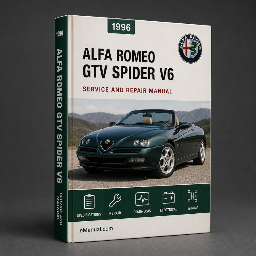 Alfa Romeo GTV SPIDER V6 1996-2002 Repair Service Manual