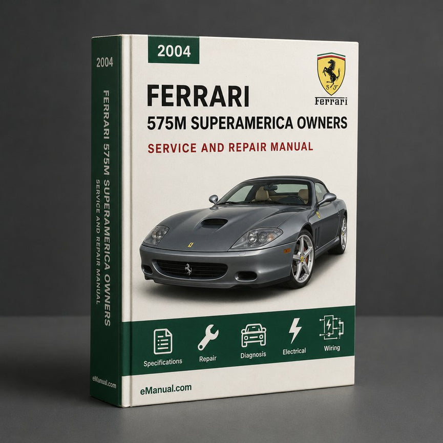 Ferrari 575m Superamerica Owners Manual 2004