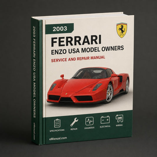 2003 Ferrari Enzo Usa Model Owners Manual