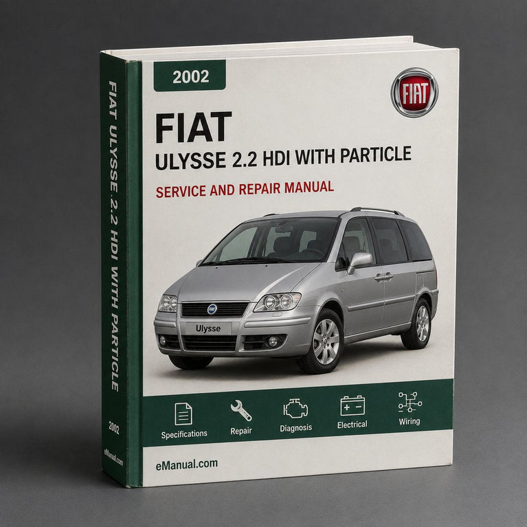 FIAT ULYSSE 2.2 HDI (WITH PARTICLE FILTER) 2002 Manual