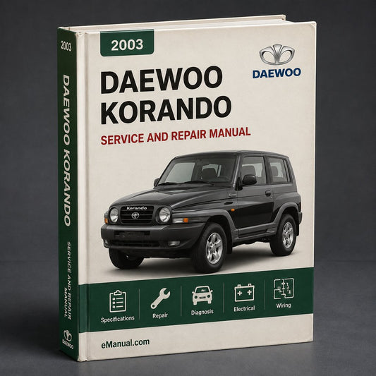 Daewoo Korando 2003 Workshop Repair Service Manual