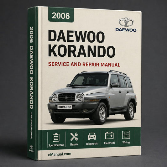 Daewoo Korando 2006 Workshop Repair Service Manual
