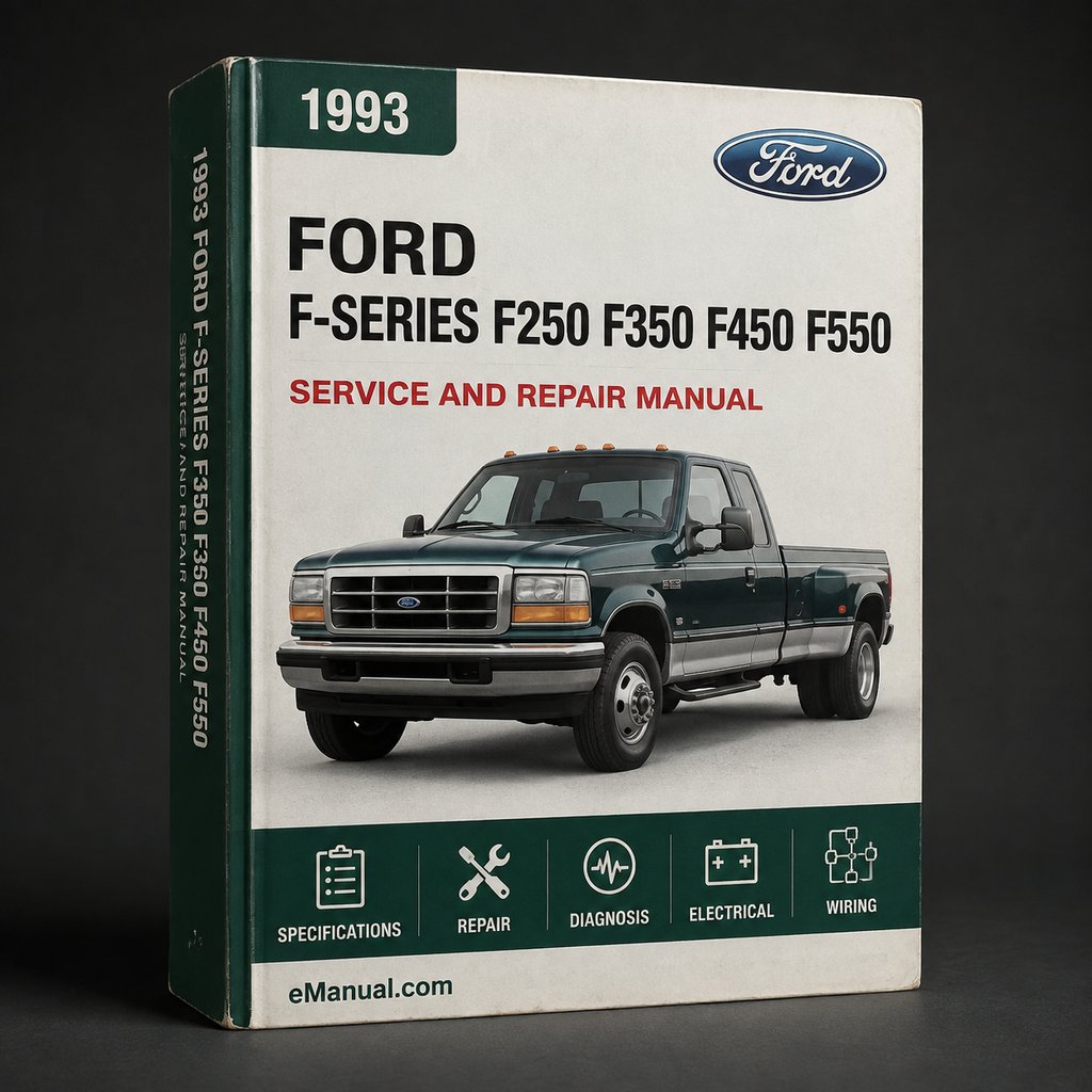 Ford F-Series F250 F350 F450 F550 Complete Workshop Service Repair Manual 1993