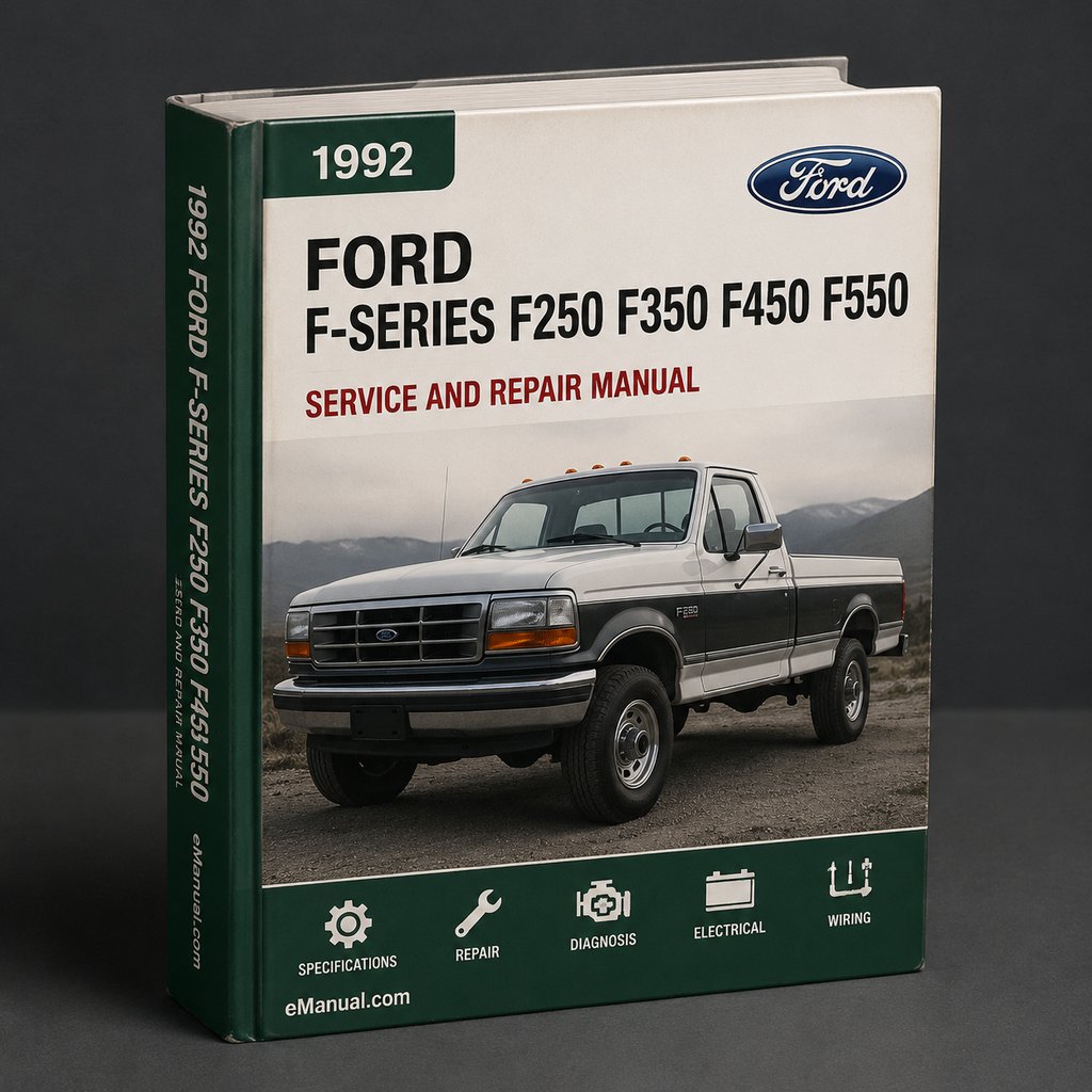Ford F-Series F250 F350 F450 F550 Complete Workshop Service Repair Manual 1992