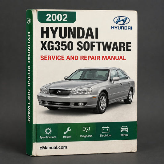 2002 Hyundai XG350 Service & Repair Manual Software