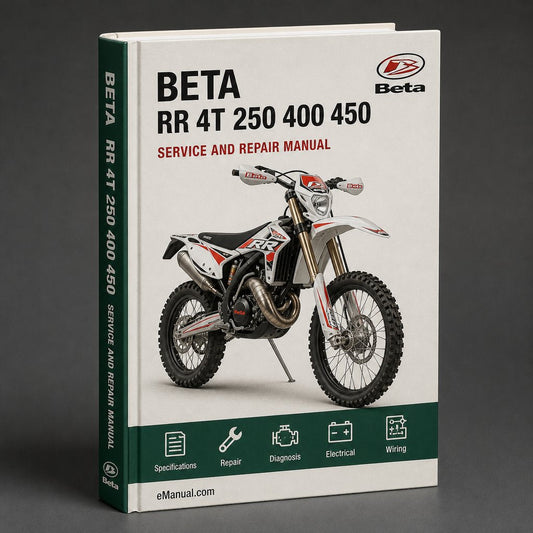 Beta Rr 4t 250 400 450 525 Workshop Service Manual