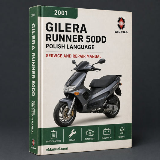 Gilera Runner 50DD Service Manual 2001 Polish language