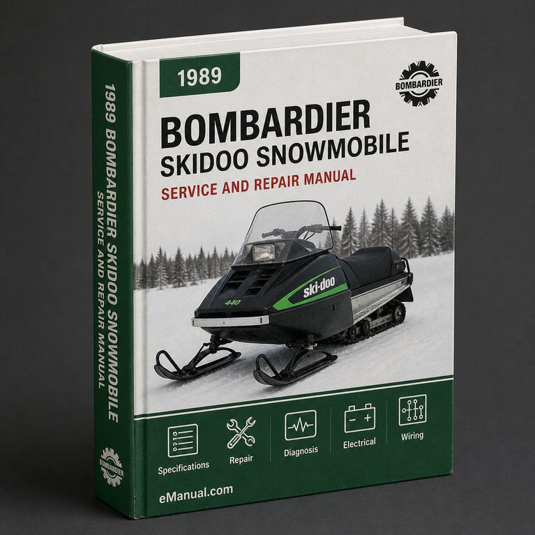 1989 Bombardier SkiDoo Snowmobile Repair Manual