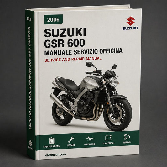 Suzuki GSR 600 2006-2009 Manuale Servizio Officina GSR600