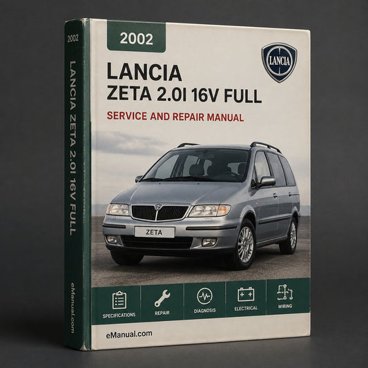 LANCIA ZETA 2.0I 16V 2002 Full Service Repair Manual