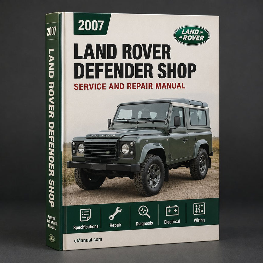 2007 - 2011 Land Rover Defender Factory Service Shop Manual