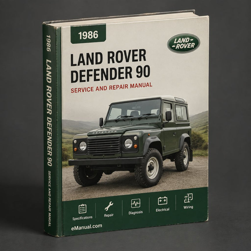 Land Rover Defender 90 1986 Factory Service Repair Manual