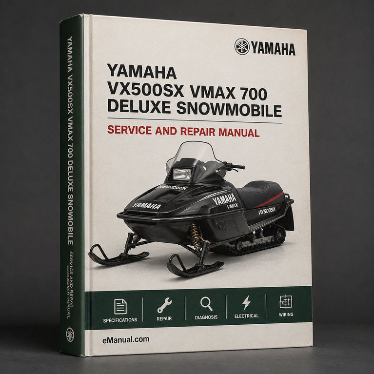 Yamaha VX500SX / VMAX 700 DELUXE Snowmobile Service Repair Maintenance Overhaul Workshop Manual