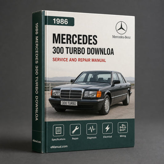 Mercedes 300 D Turbo 1986-1987 Service Repair Manual Downloa