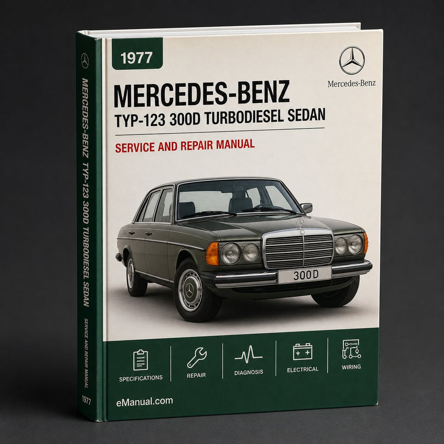1977-1985 Mercedes-Benz Typ-123 (300D Turbodiesel Sedan) Workshop Repair Service Manual Best