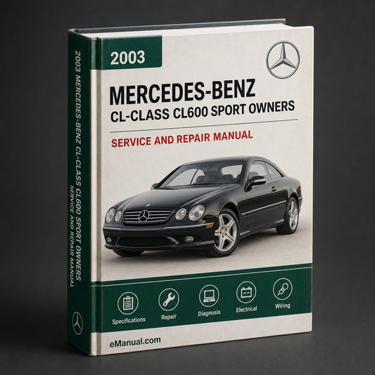 2003 Mercedes-Benz CL-Class CL600 Sport Owners Manual