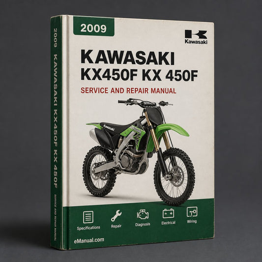 Kawasaki KX450F Service Manual Repair 2009-2011 KX 450F