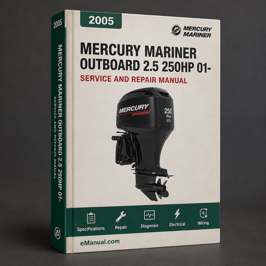 Mercury Mariner Outboard Workshop Manual 2.5 250hp 01-2005