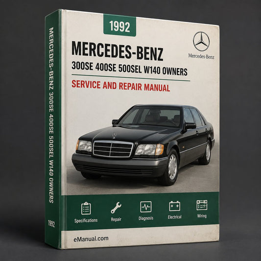 1992 Mercedes-Benz 300SE 400SE 500SEL W140 Owners Manual