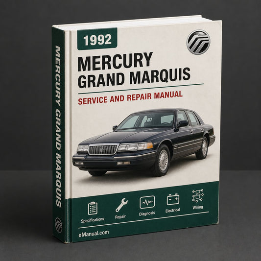 Mercury Grand Marquis Complete Workshop Service Repair Manual 1992 1993 1994 1995 1996 1997