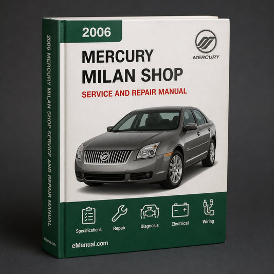 Mercury Milan 2006-2009 Service Repair Shop Manual