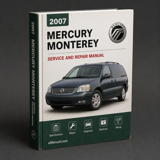 MERCURY MONTEREY 2007 Service Repair Manual