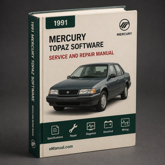 1991 Mercury Topaz Service & Repair Manual Software