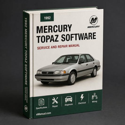 1992 Mercury Topaz Service & Repair Manual Software