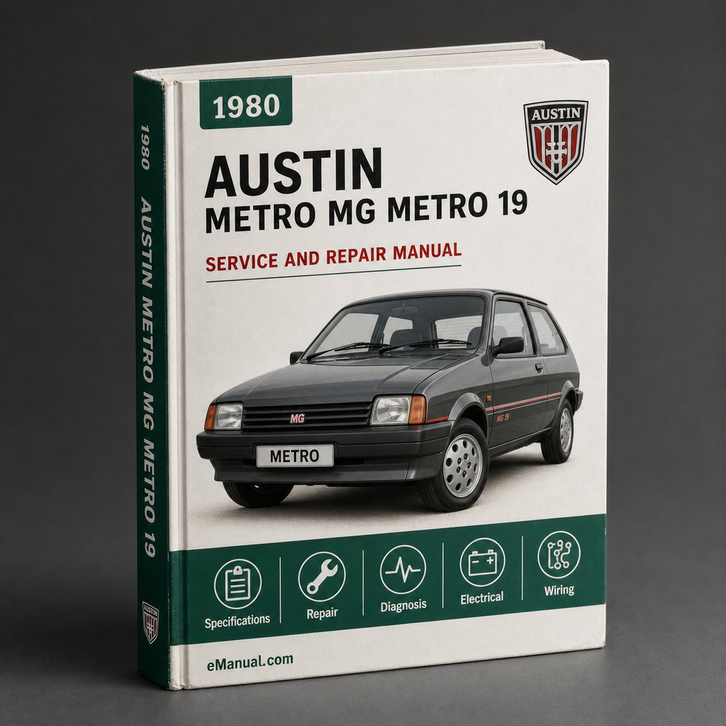 AUSTIN METRO MG METRO Workshop Manual 1980 1981 1982 1983 1984 1985 1986 1987 1988 1989 1990