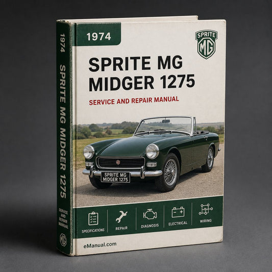 SPRITE MG MIDGER 1275 Workshop Repair Manual 1974