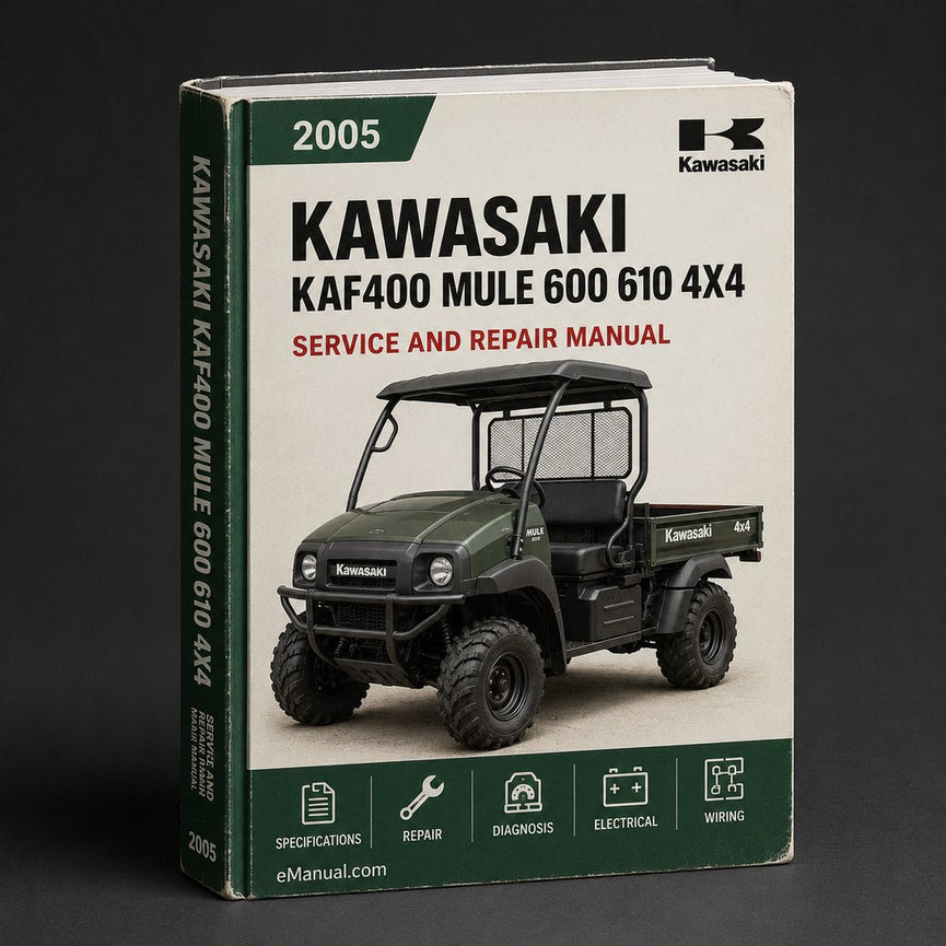 2005 Kawasaki KAF400 Mule 600 610 4x4 Service Manual