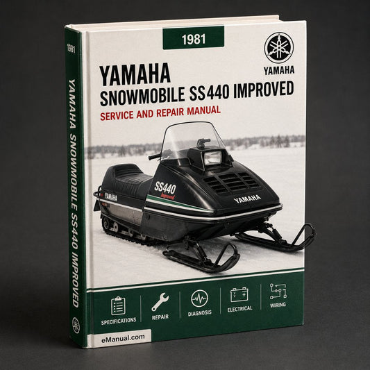 Yamaha Snowmobile SS440 1981-1985 Service Repair Manual [Improved]