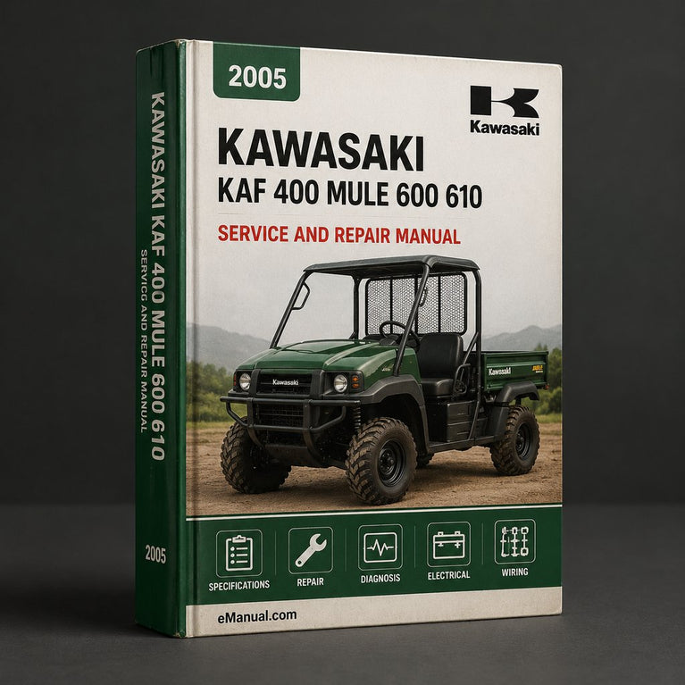 Kawasaki KAF 400 Mule 600 610 Service Manual 2005
