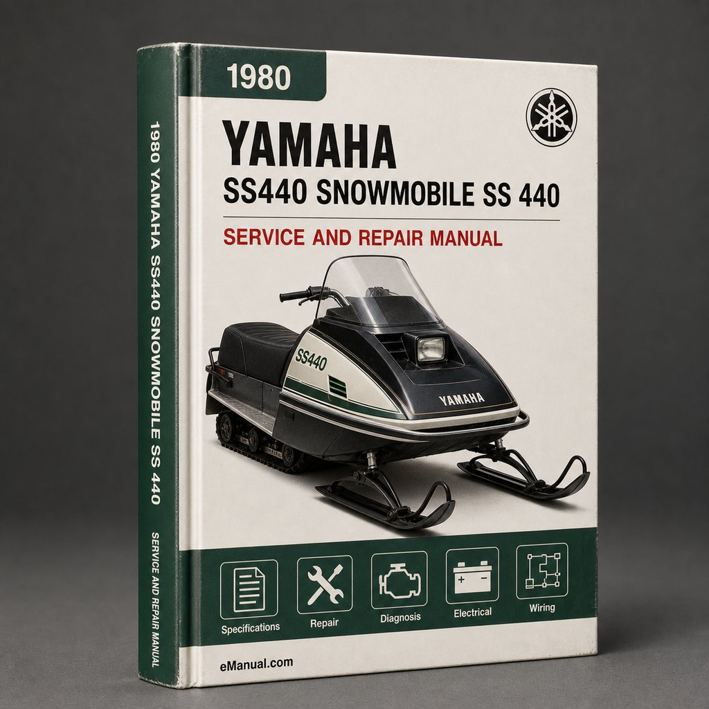 Yamaha SS440 snowmobile Service Manual Repair 1980-1985 SS 440