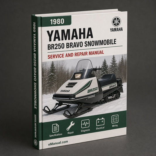 1980 Yamaha BR250 BRAVO Snowmobile Factory Repair
