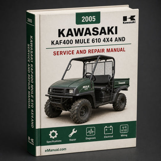 2005 Kawasaki KAF400 Mule 610 4x4 and Mule 600 Service Repair Manual 05