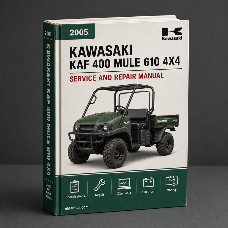 Kawasaki KAF 400 Mule 610 4x4 - Mule 600 Service Manual 2005