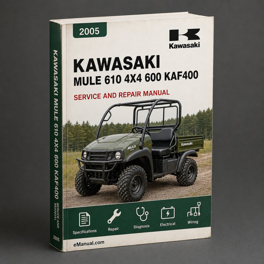 2005 Kawasaki Mule 610 4x4 600 KAF400 Service Repair Manual