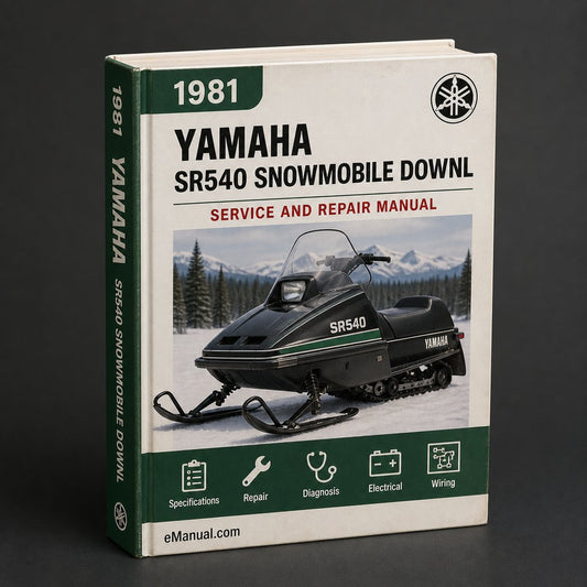 1981-1984 Yamaha SR540 G / H / E Snowmobile Workshop Service Repair Manual 1981 1982 1983 1984
