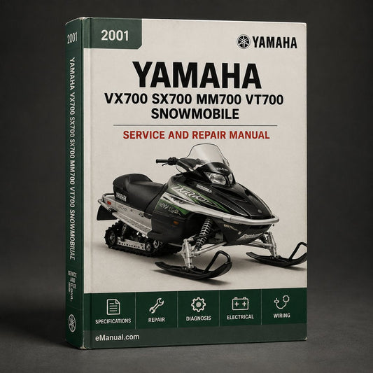 Yamaha VX700 SX700 MM700 VT700 Snowmobile Service Repair Manual 2001-2004