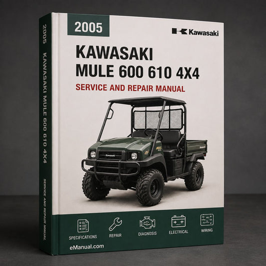 2005-2013 Kawasaki Mule 600 610 4x4 Service Repair Manual