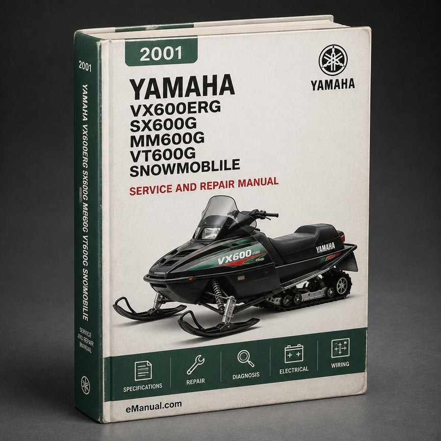 2001 2002 Yamaha VX600ERG SX600G MM600G VT600G Snowmoblile Service Repair Manual Download PDF