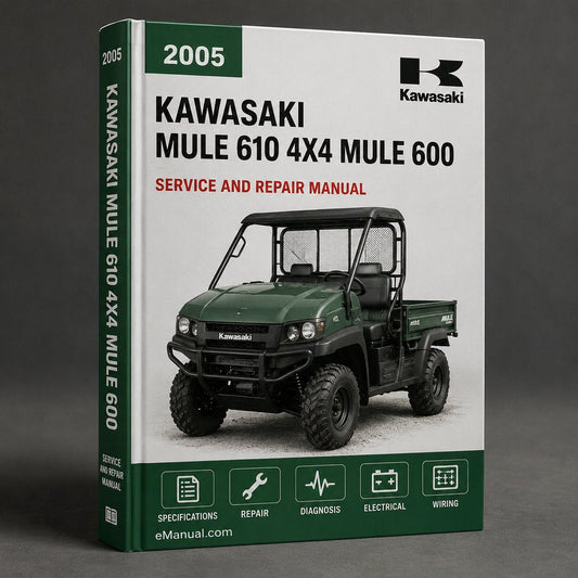 2005 Kawasaki Mule 610 4x4 Mule 600 KAF400 Service Repair Manual
