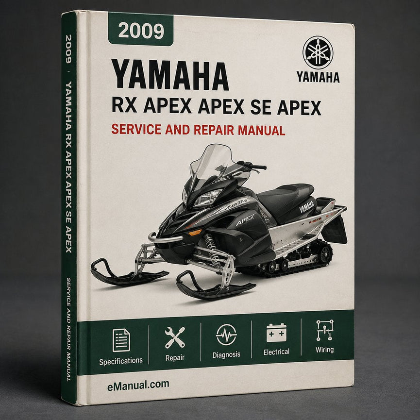 Yamaha RX 1 APEX APEX SE APEX XTX Snowmobile Full Service & Repair Manual 2009-2012
