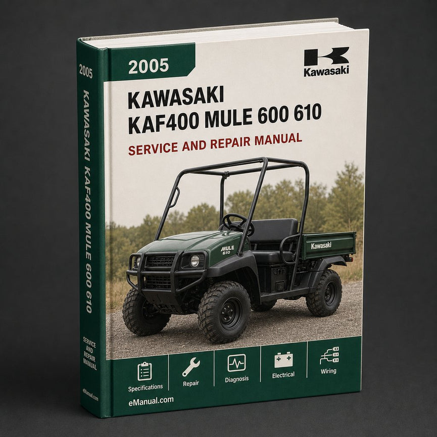 Kawasaki KAF400 Mule 600 610 2005-2009 Service Repair Manual