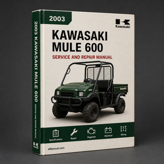Kawasaki MULE 600 2003-2009 Service Repair Workshop Manual