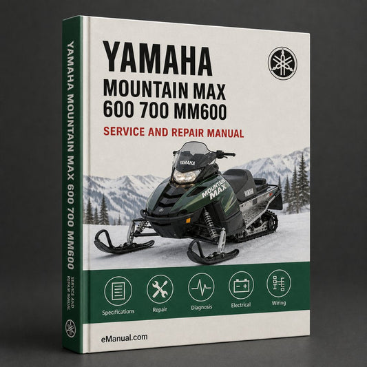Yamaha Mountain Max 600 700 MM600 MM700 Snowmobile Complete Workshop Service Repair Manual 1997 1998 1999 2000 2001 2002