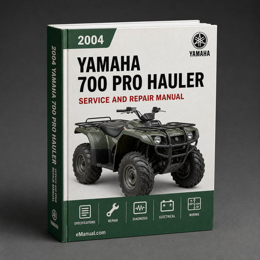 Yamaha 700 Pro Hauler 2004-2006 Workshop Service Manual