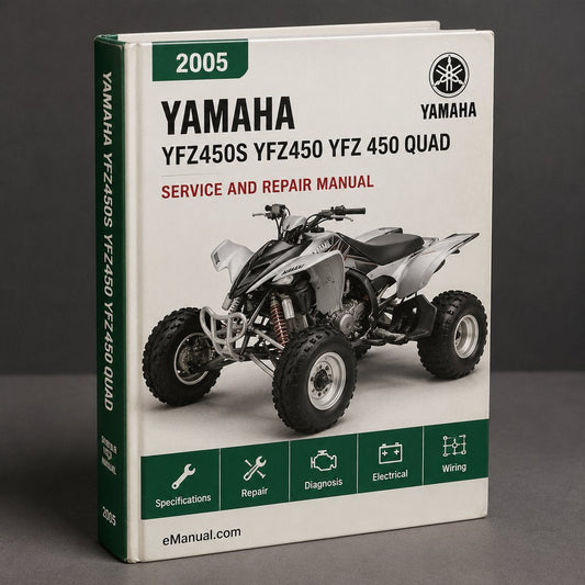Yamaha YFZ450S YFZ450 YFZ 450 QUAD ATV Workshop Service / Repair Manual 2005